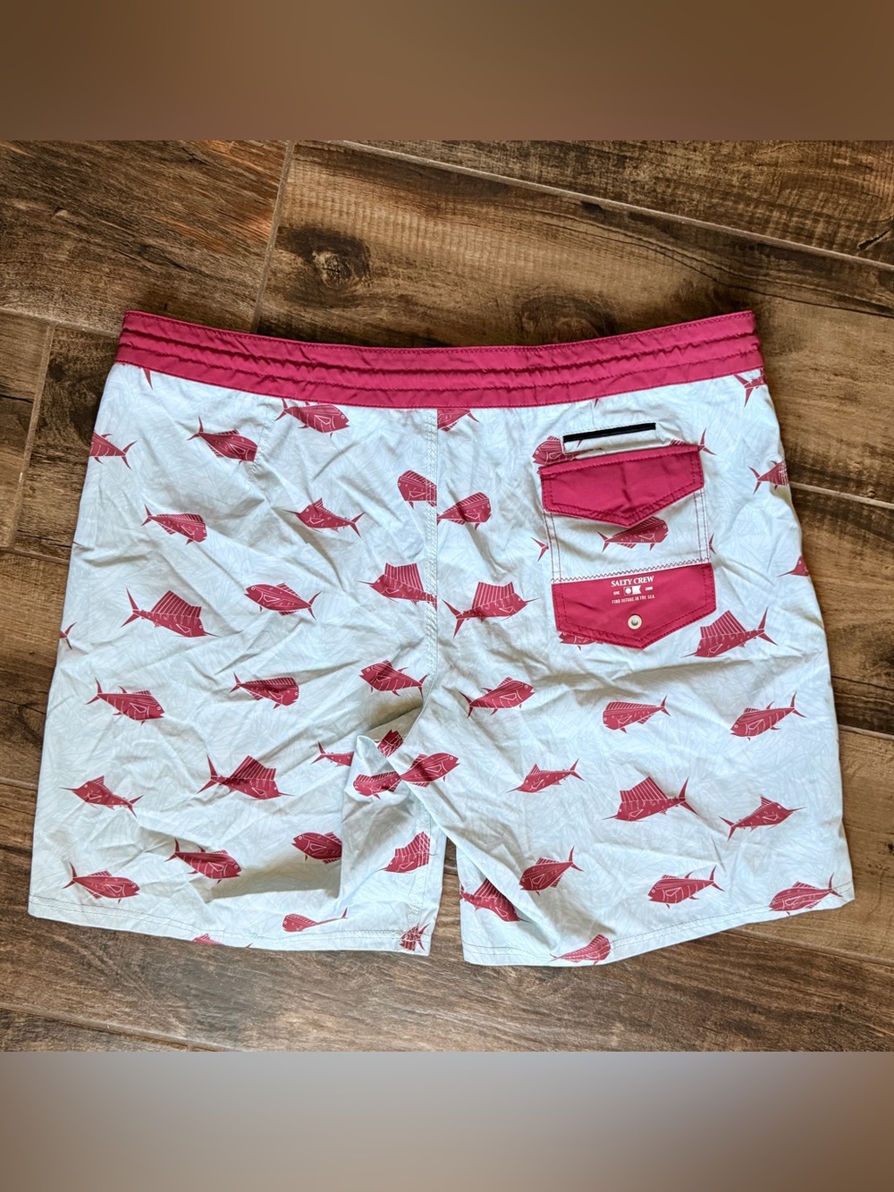Salty Crew Mens Bait Tank Utility Boardshort , Blue Red, 42 - Picture 3 of 9